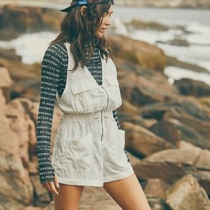 Free people noiseless back on trek romper